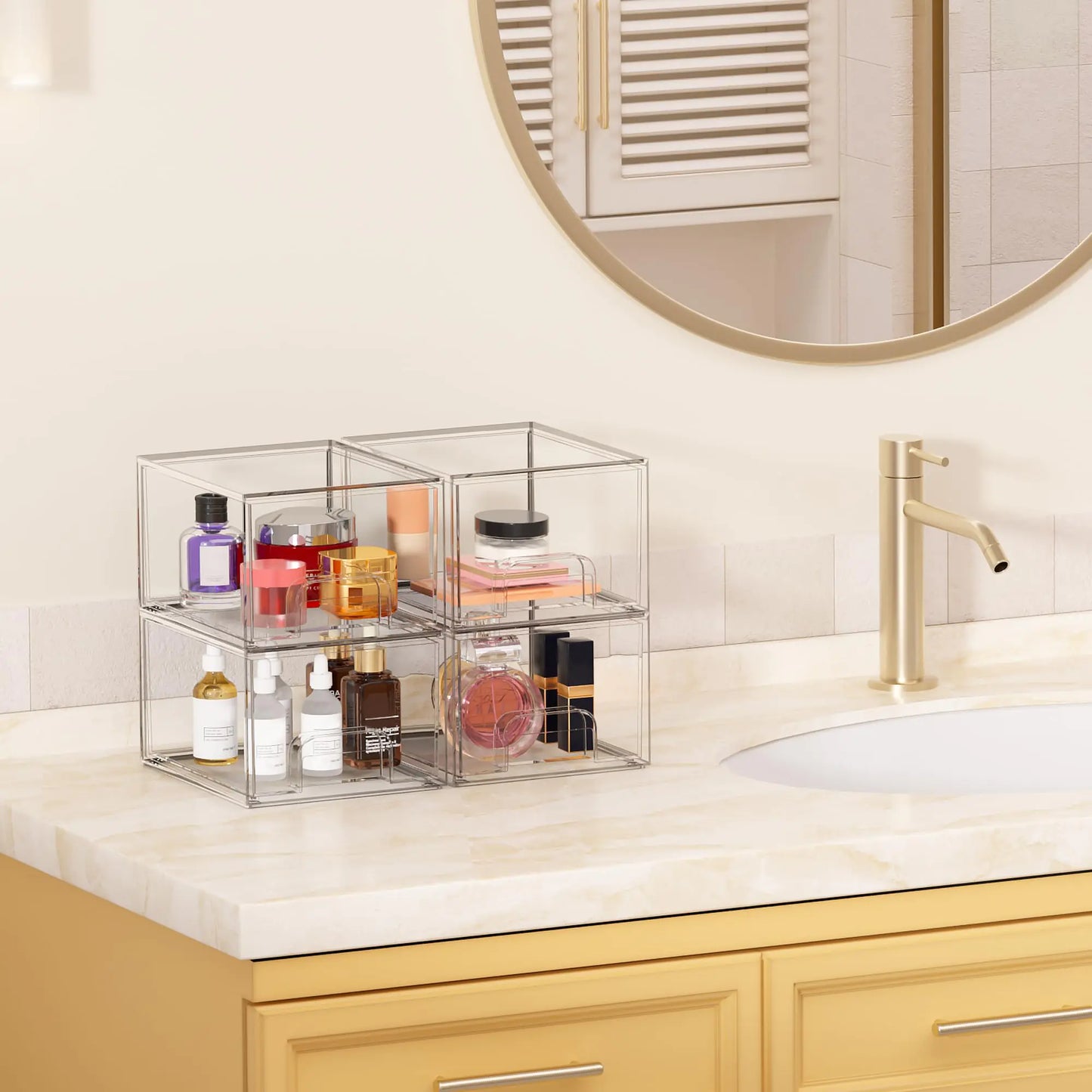 Tall & Transparent Acrylic Makeup Organizer