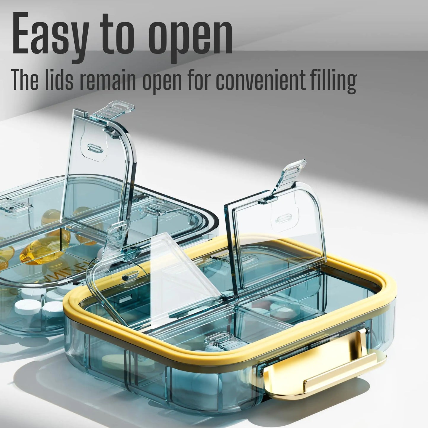 Medicine Pill Organizer Box - 7 Compartments