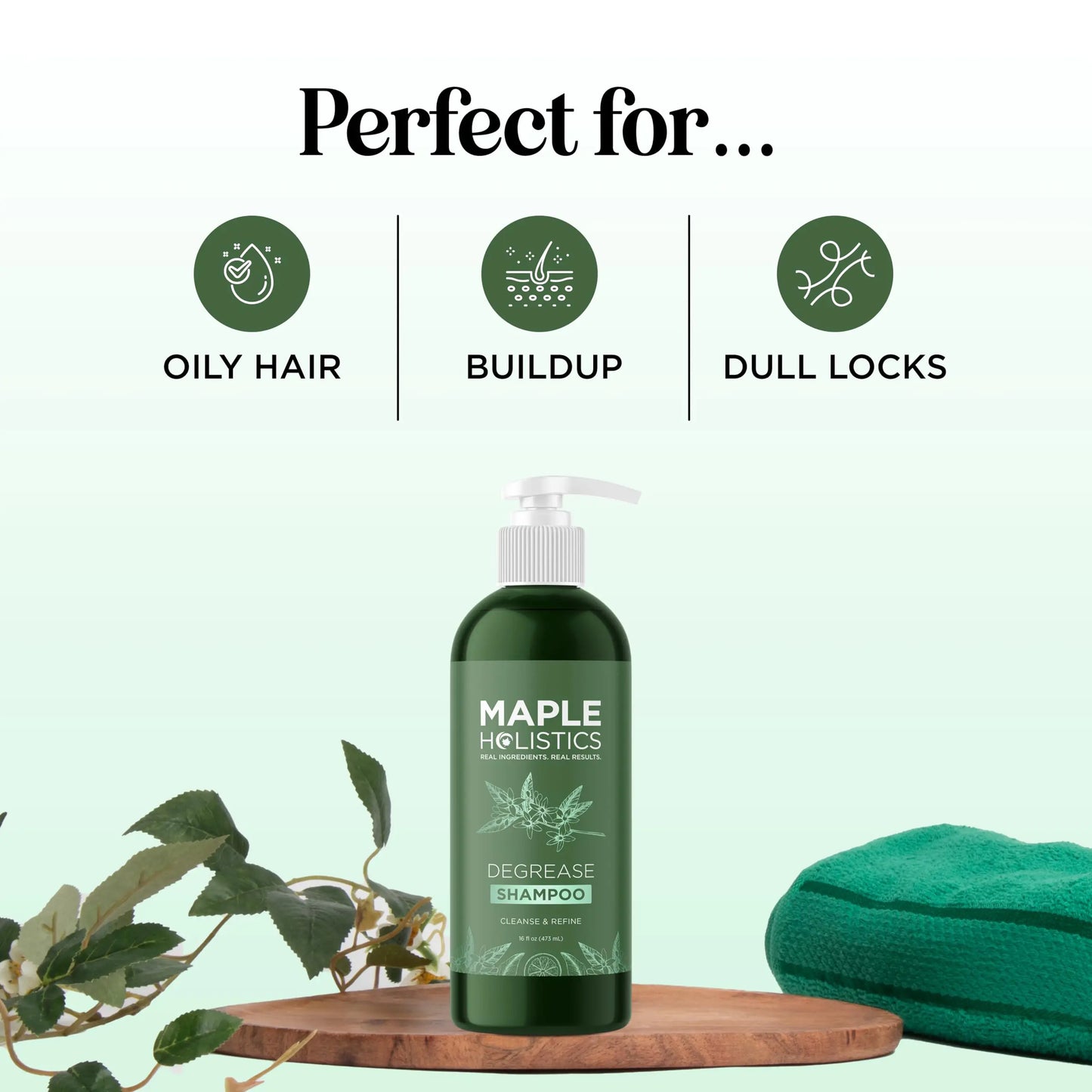 Clarifying Shampoo for Oily Hair and Scalp - Vegan Color Safe Sulfate & Paraben Free