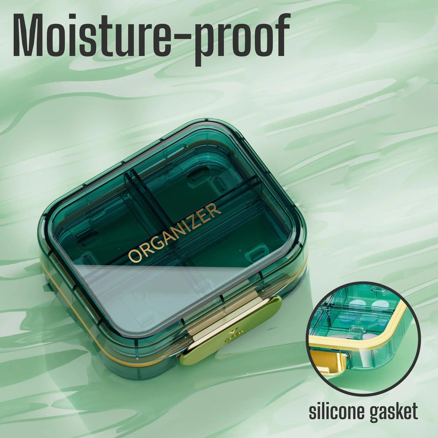 Medicine Pill Organizer Box - 7 Compartments