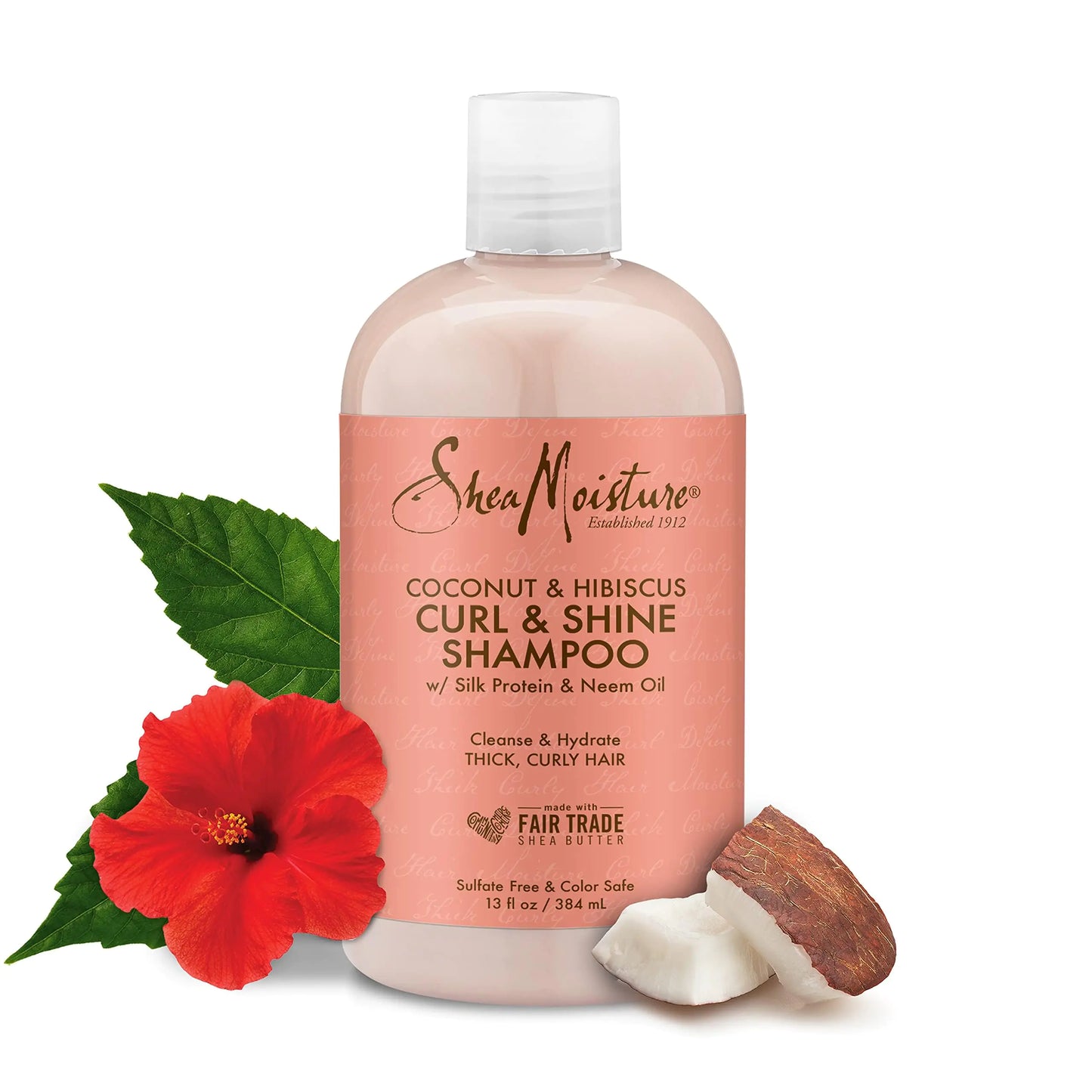 SheaMoisture Curl and Shine Coconut Shampoo for Curly Hair - Paraben Free