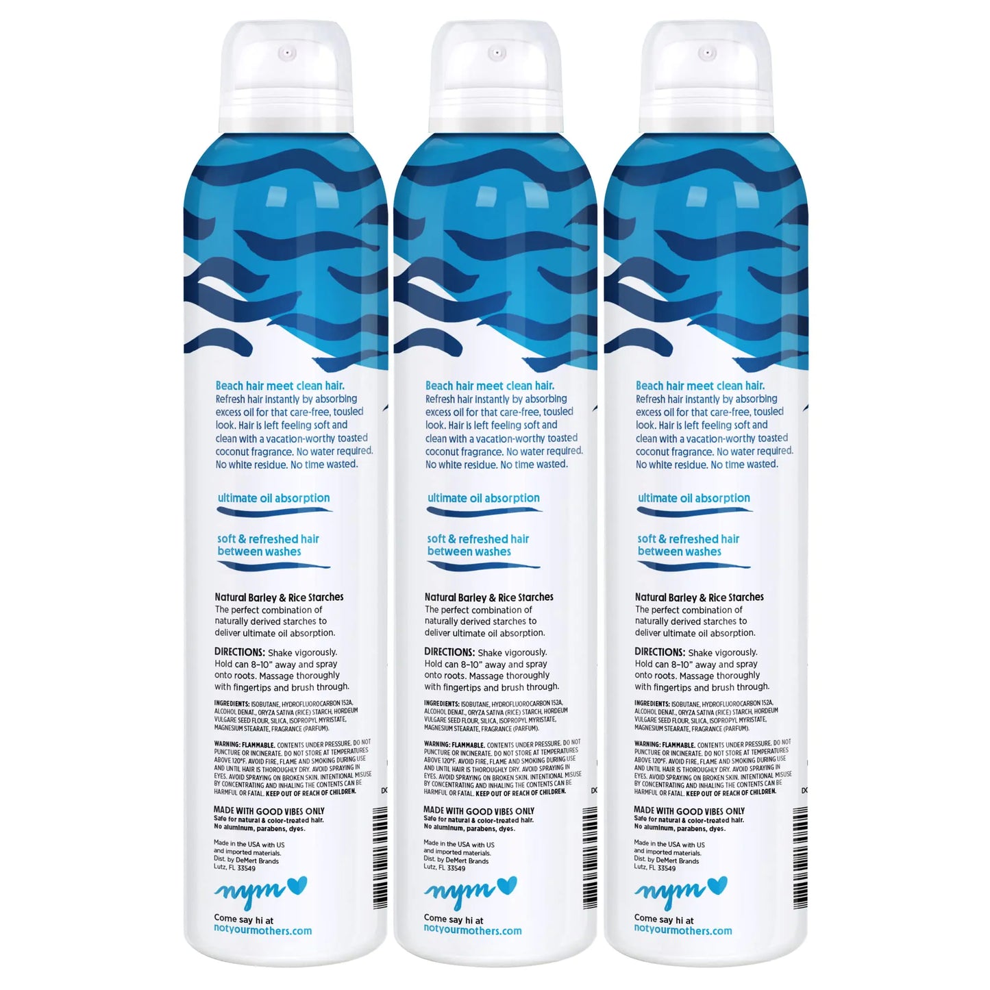 Not Your Mother's Babe Dry Shampoo (3-Pack) - Instantly Absorbs Oil