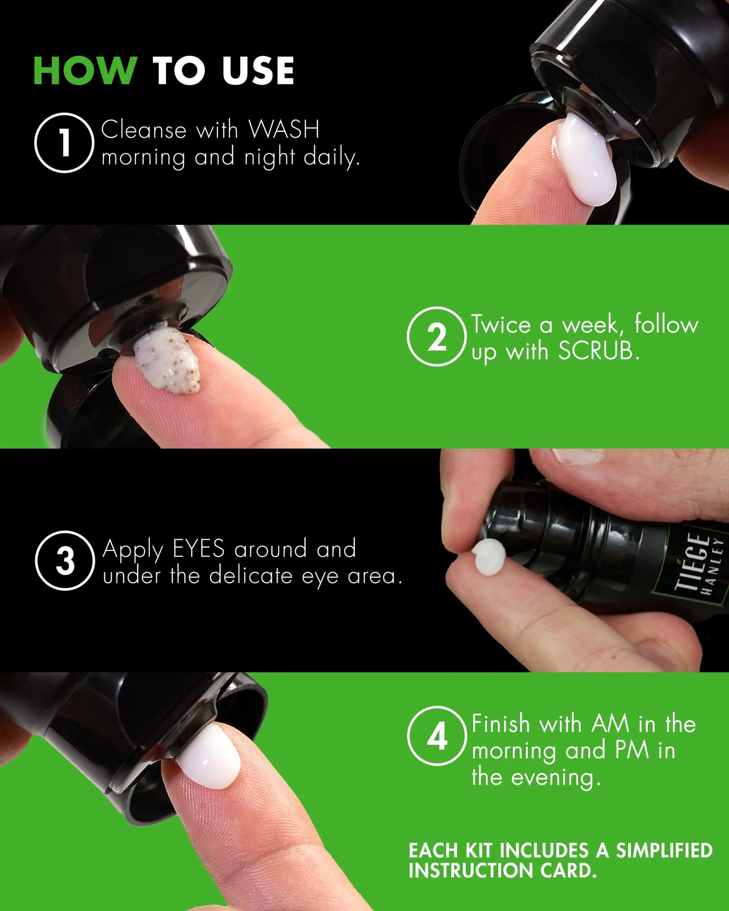 Tiege Hanley Mens Skincare Set, Advanced Skincare Routine for Men