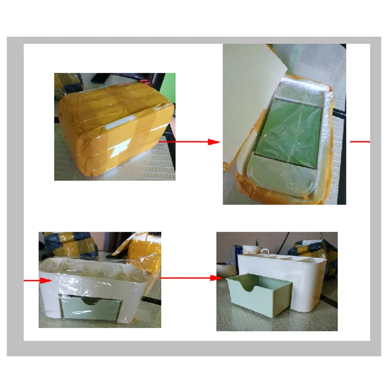 Double Layer Plastic Makeup Organizer - Storage Box