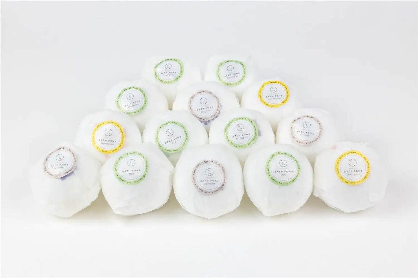 BathBombs, Set of 14 Big 100% Natural Relaxing BathBombs