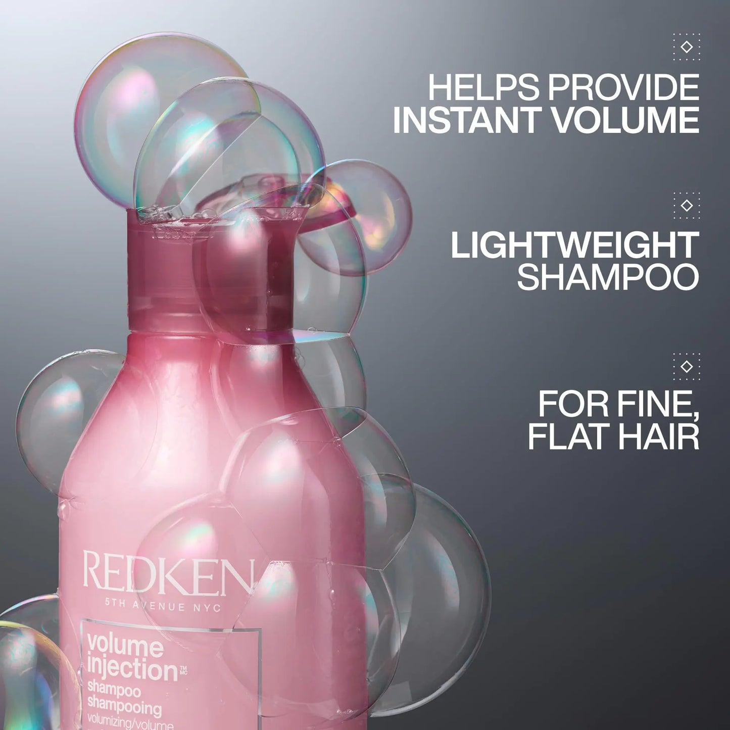 Redken Volume Injection Shampoo | Lightweight Volume Shampoo For Fine Hair | Paraben Free