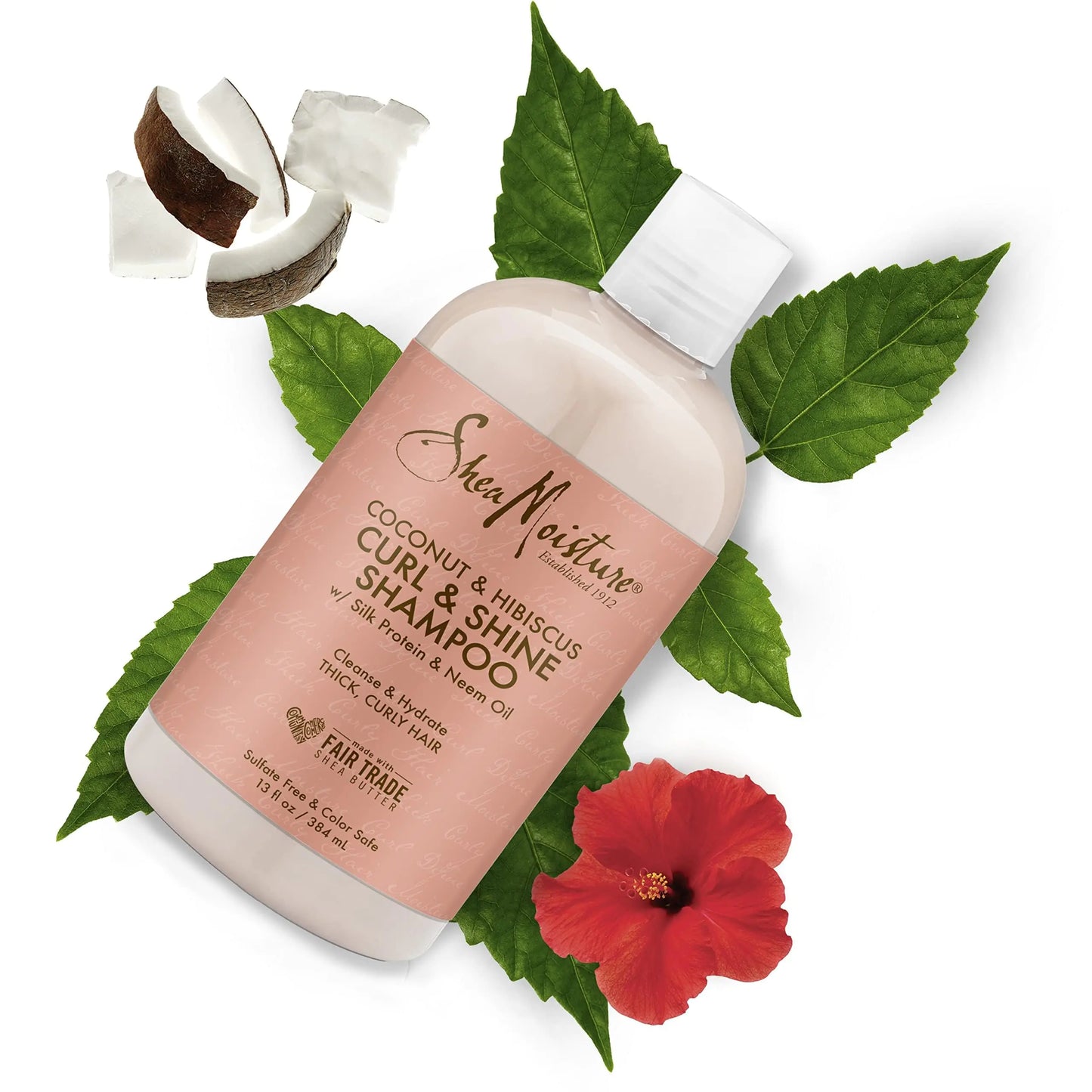 SheaMoisture Curl and Shine Coconut Shampoo for Curly Hair - Paraben Free