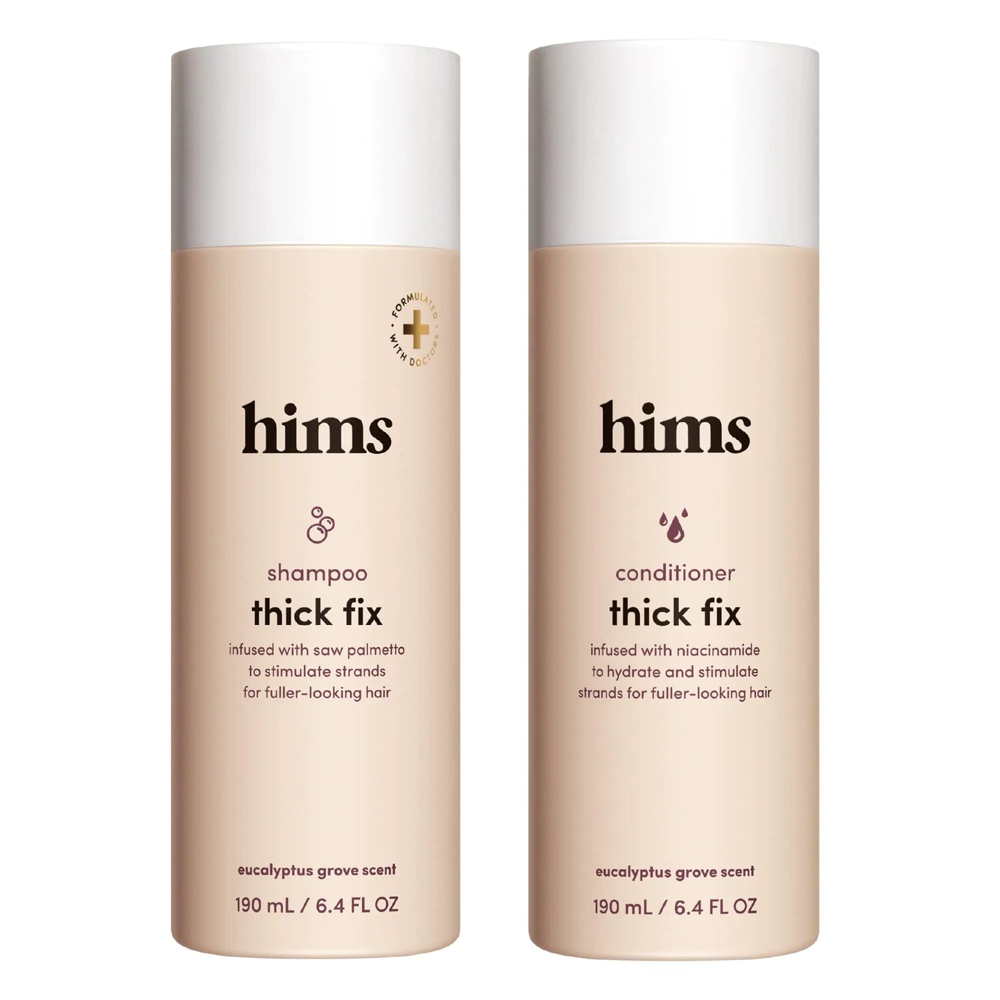 Thick Fix Shampoo and Conditioner Set for Men- Safe Hair Loss Shampoo and Conditioner