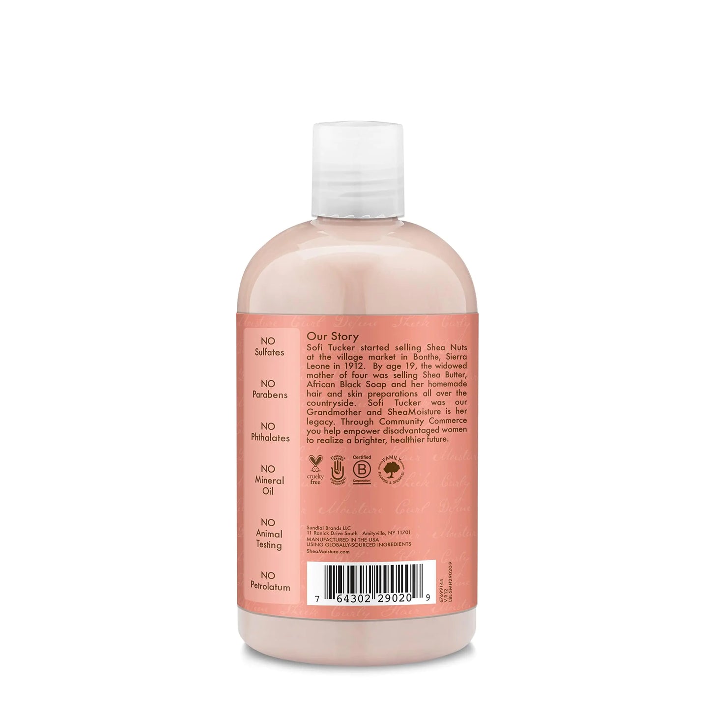 SheaMoisture Curl and Shine Coconut Shampoo for Curly Hair - Paraben Free