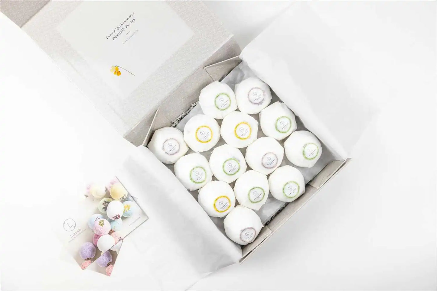BathBombs, Set of 14 Big 100% Natural Relaxing BathBombs