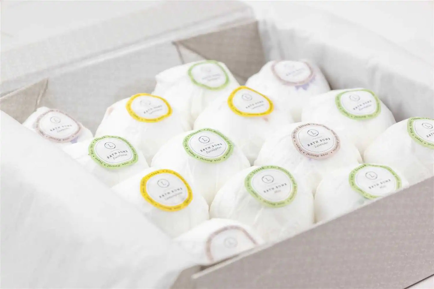 BathBombs, Set of 14 Big 100% Natural Relaxing BathBombs