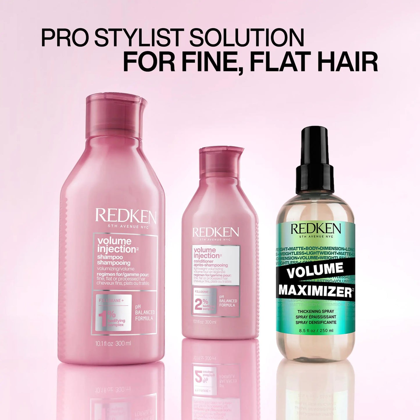 Redken Volume Injection Shampoo | Lightweight Volume Shampoo For Fine Hair | Paraben Free