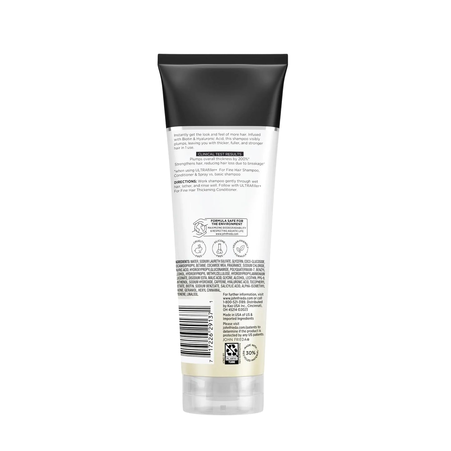 John Frieda ULTRAfiller+ Thickening Shampoo for Fine Hair, Volumizing Shampoo