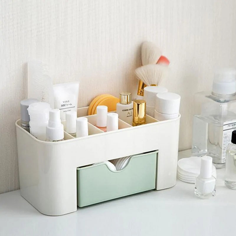 Double Layer Plastic Makeup Organizer - Storage Box