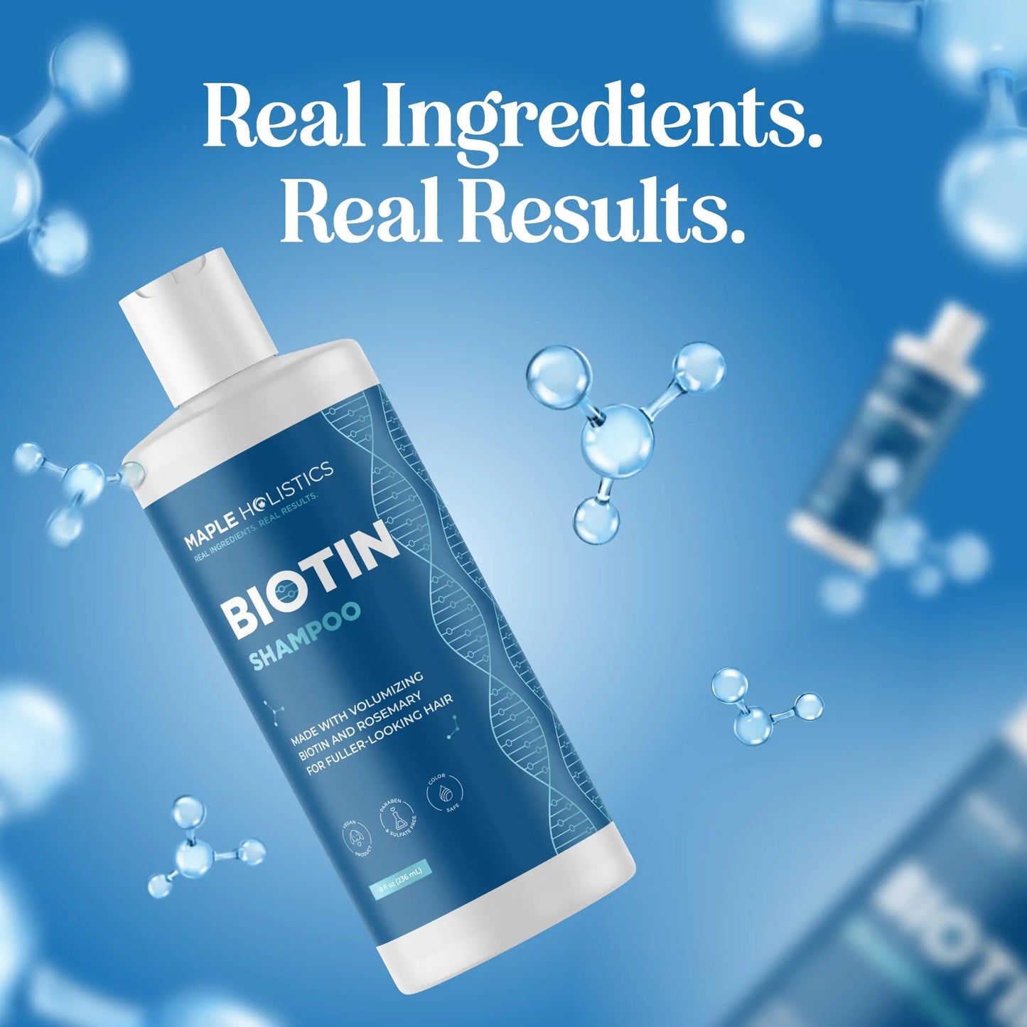 Rosemary and Biotin Shampoo - for Dry Damaged Weak and Thin Hair Care