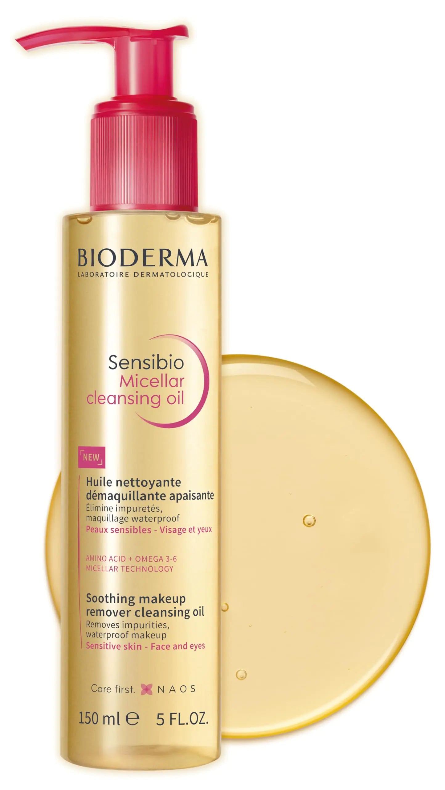Bioderma Sensibio Micellar Cleansing Oil, 1st Ecobiological Micellar Oil Formula Cleanser
