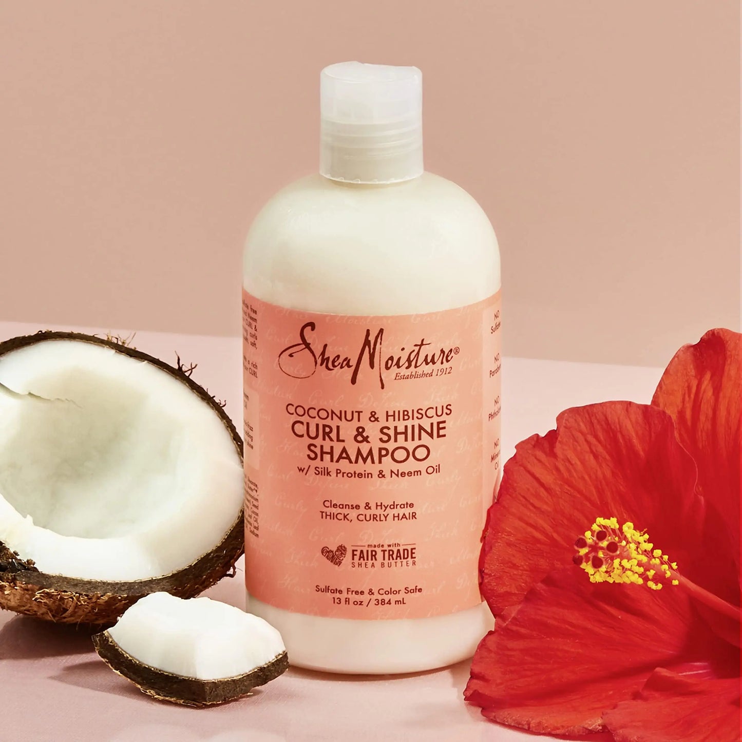 SheaMoisture Curl and Shine Coconut Shampoo for Curly Hair - Paraben Free