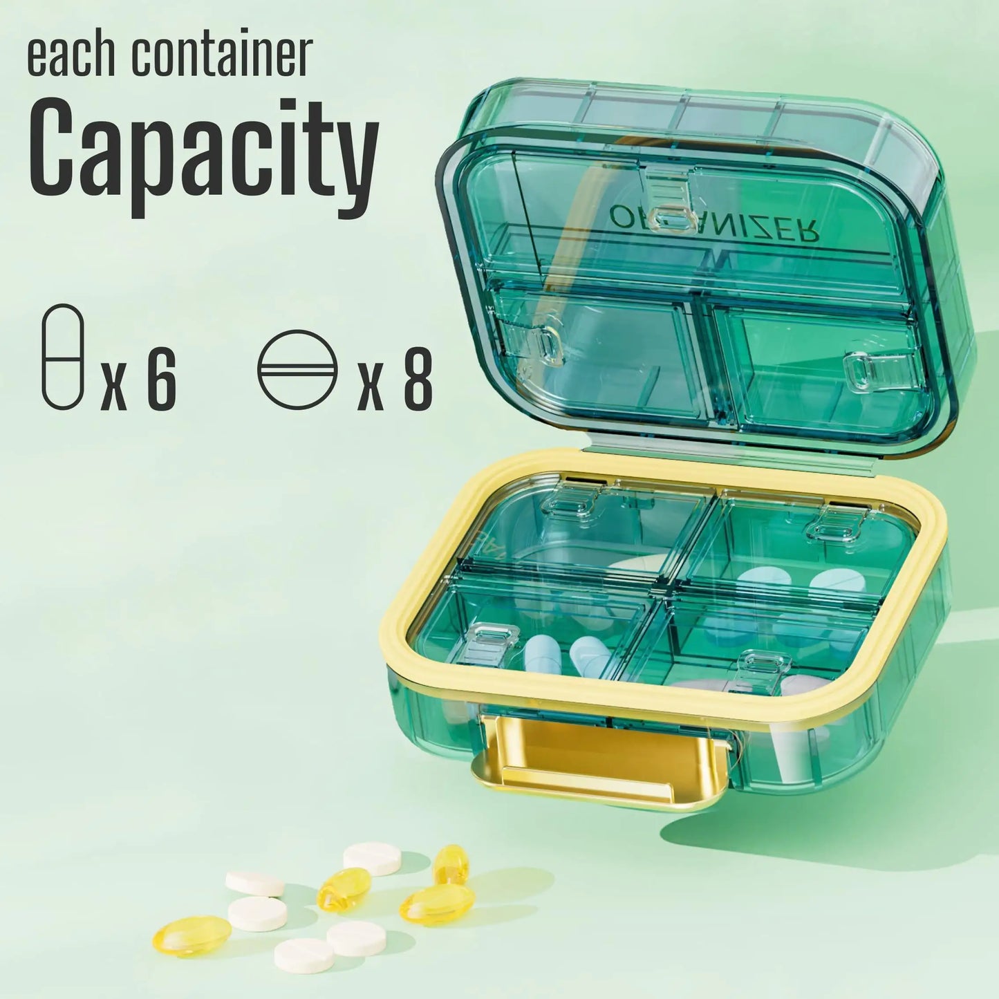 Medicine Pill Organizer Box - 7 Compartments