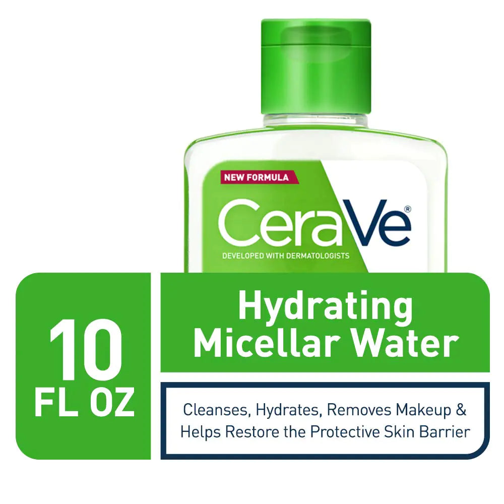 CeraVe Micellar Water | Hydrating Facial Cleanser & Eye Makeup Remover | Fragrance Free Skincare & Non-Irritating