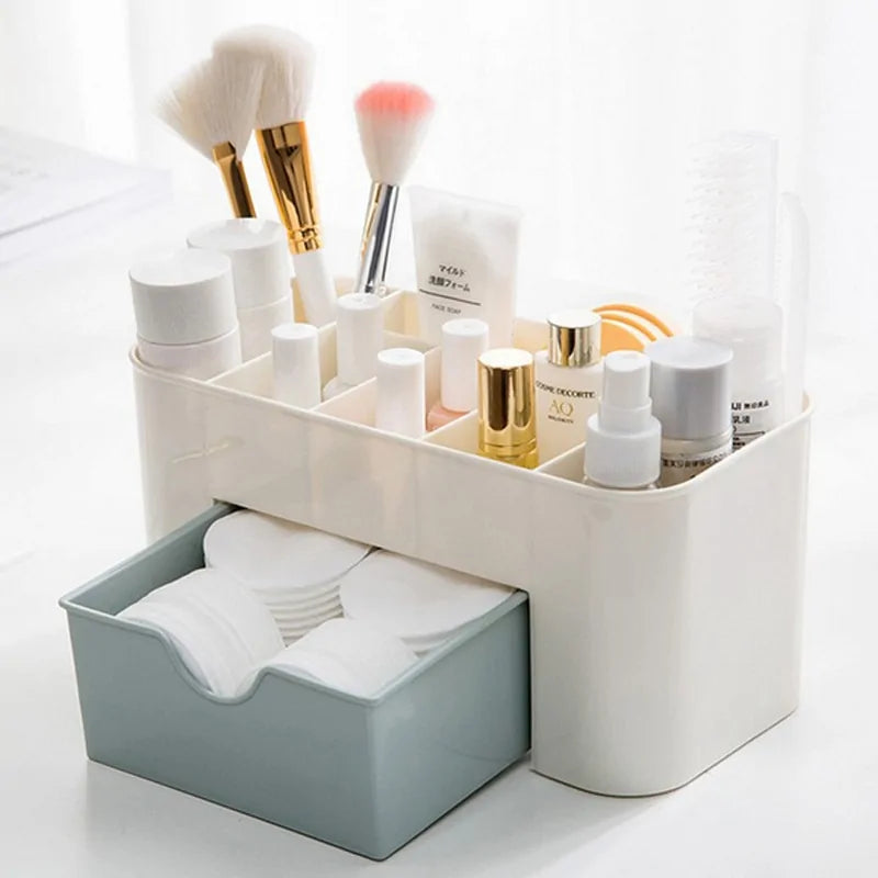 Double Layer Plastic Makeup Organizer - Storage Box