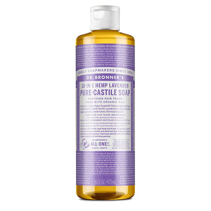 Dr. Bronner's - Pure-Castile Liquid Soap, Concentrated, Vegan, Non-GMO Lavender