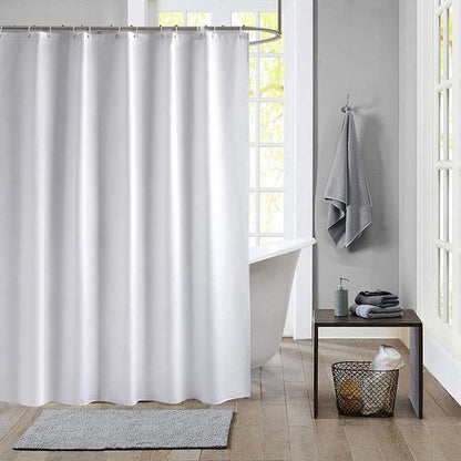 Shower curtain 100% polyester - 180 x 200cm White