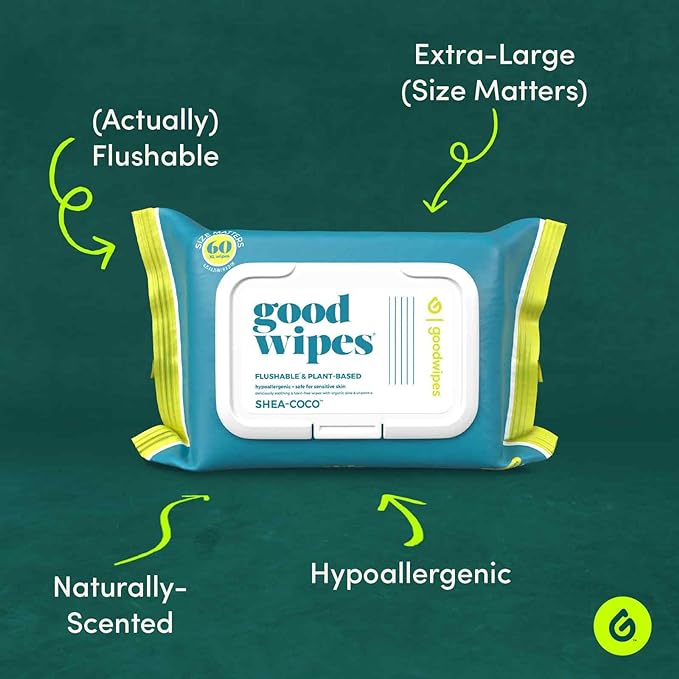 Goodwipes Flushable & Plant-Based Wipes