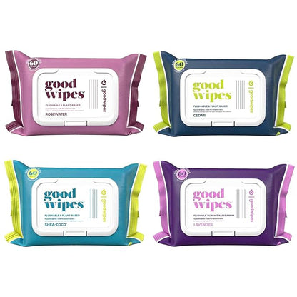 Goodwipes Flushable & Plant-Based Wipes