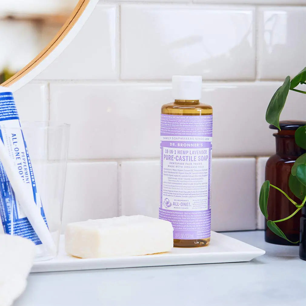 Dr. Bronner's - Pure-Castile Liquid Soap, Concentrated, Vegan, Non-GMO Lavender