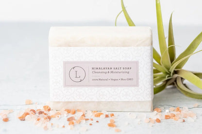 Himalayan Salt Soap Bar, Natural Unscented Soap, Vegan Handmade Soap