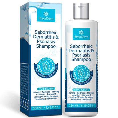 Roycederm Psoriasis Shampoo, Dandruff Shampoo, Dry Itchy Scalp Treatment