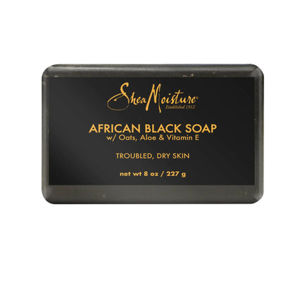 SheaMoisture Bar Soap - African Black Soap for Troubled Skin